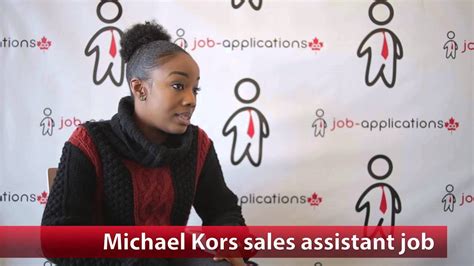 michael kors sales assistant.